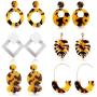 ORAZIO Acrylic Earrings for Women Drop Dangle Resin Earrings Set