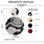 Urwomin Leopard Drop Earring for Women Animal Print Leather Fur Drop Dangle Earring with Round Metal Disc Studs Statement Earring
