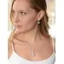 Mariell Platinum Plated Pear-Shaped CZ Bridal, Bridesmaids or Prom Necklace and Earring Set Mariell Platinum Plated Pear-Shaped CZ Bridal, Bridesmaids or Prom Necklace and Earring Set