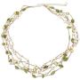 NOVICA Peridot Dyed Cultured Freshwater Pearl Beaded Necklace, 17.25'' with 2'' Extender, Cloud Forest