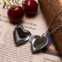 Fanery Sue Personalized Heart Locket Necklace That Holds Pictures Memory Photo Lockets Custom Any Photo Text&Symbols