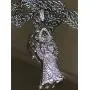 Shop-iGold Men Women 925 Italy Finish Iced Santa Muerte Charm Ice Out Pendant Stainless Steel Real 2 mm Rope Chain Necklace, Mens Jewelry, Iced Pendant, Rope Necklace