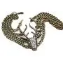 COOLLA Vintage Style Antique Bronze Deer Antler Pendant Women Jewelry Bangle Chain Cuff Bracelet SL2270