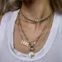 Amvie Birth Year Necklace 18K Gold Plated Stainless Steel Birthday Year Number Pendant Necklace Memorable Anniversary Jewelry for Women Girls