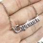 choice of all Old English Zodiac Necklaces for Women Stainless Steel Letter Constellation Necklace Astrology Jewelry Birthday Gift