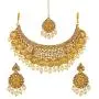 Bindhani Indian Jewelry Bridal Bridemaids Wedding Jewellery Choker Gold Plated Bollywood Kundan Necklace Earrings Tikka Set for Women Bindhani Indian Jewelry Bridal Bridemaids Wedding Jewellery Choker Gold Plated Bollywood Kundan Necklace Earrings Tikka Set for Women