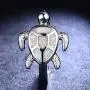 Health and Longevity Sea Turtle Jewelry Rings Created White Opal Sea Turtle Birthstone Sterling Silver Ring