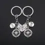 WUSUANED Broken Heart Best Friends Pinky Promise Compass Keychain Set Friendship Gift Jewelry WUSUANED Broken Heart Best Friends Pinky Promise Compass Keychain Set Friendship Gift Jewelry