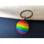 LGBTQ Rainbow Jewelry, Gay Pride Key Ring, Rainbow Flag Jewelry, Be Gay Gift