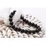 Natural Gemstone Semi Precious Round Beads Bracelet 8mm Handmade Stretch Bracelet Unisex Jewelry (AAA Black Agate) Natural Gemstone Semi Precious Round Beads Bracelet 8mm Handmade Stretch Bracelet Unisex Jewelry (AAA Black Agate)
