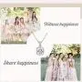 DHQH I Couldnt Tie The Knot Without You Rose Gold/Silver Plated Knot Pendant Necklace Bridesmaid Gift Proposal Necklaces Set of 1/4/6