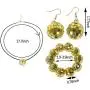 1970s Disco Accessories Disco Set Ball Earrings Necklace Bracelet and Sunglasses for Women 1970s Disco Accessories Disco Set Ball Earrings Necklace Bracelet and Sunglasses for Women