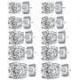 5 Pairs Cubic Zirconia Stud Earrings Set, Hypoallergenic CZ Diamond Stud Earrings 925 Sterling Silver Dainty Earrings for Women Girls 5 Pairs Cubic Zirconia Stud Earrings Set, Hypoallergenic CZ Diamond Stud Earrings 925 Sterling Silver Dainty Earrings for Women Girls