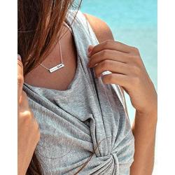 Sincerely Silver Mama Bear Necklace - Momma Bear Jewelry with Cubs Bar Necklace