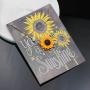 Dainty Sunflower Necklace Cute Necklace You are My Sunshine Vintage Pendant Jewelry Garden Daisy Sun Flower Handmade Birthday Gifts for Her Women Teen Girls Wife Sister Mom Daughter Friendship