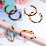 Hanpabum 9 Pairs Statement Rattan Earrings for Women Dangle Drop Earrings Resin Bohemian Hoop Fashion Jewelry Set Girls