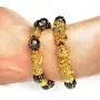 Feng Shui Wealth Pi Xiu Bracelet, 2 Pcs Black Amulet Bead Bracelets for Women Men Attract Wealth Money Good Luck Feng Shui Jewelry