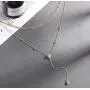 Blufly Layered Y Pendant Necklace Crystal Choker Beads Necklaces Lariat Long Necklace Chain jewelry for Women and Girls (GOLD) Blufly Layered Y Pendant Necklace Crystal Choker Beads Necklaces Lariat Long Necklace Chain jewelry for Women and Girls (GOLD)