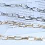 TseanYi Punk Chunky Chain Necklace Gold Paperclip Choker Necklace Oval Link Chain Collar Necklaces Jewelry for Women and Girls (Gold)