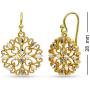LeCalla Sterling Silver Jewelry Filigree Diamond-Cut Drop Dangler Earring for Women