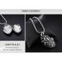 LBFEEL Stainless Steel Anatomical Organ Heart Pendant Necklace for Men in 3 Colors with a Gift Box