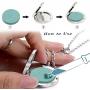 PAMTIER Womens Stainless Steel Essential Oil Diffuser Necklace Aromatherapy Jewelry with 7 Color Refill Pads