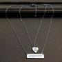 G-Ahora Mother and Daughter Bar Necklace Set of 2 3 with Matching Broken Heart Big Sis Mid Sis Lil Sis Mothers Day Jewelry Gift for Mom and Daughters