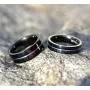 TIGRADE 5mm 7mm 9mm Rainbow Titanium Ring Colorful Thin Groove Wedding Band Couple Rings Size 3.5-14.5 TIGRADE 5mm 7mm 9mm Rainbow Titanium Ring Colorful Thin Groove Wedding Band Couple Rings Size 3.5-14.5