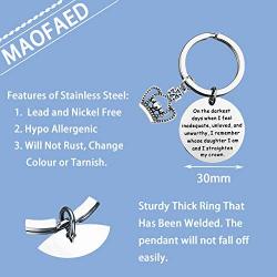 MAOFAED Inspiration Gift Depression Awareness Survivor Gift Recovery Gift Gift for Women Teen Girls Daughter