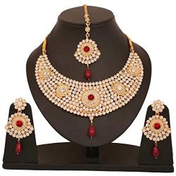 Touchstone Indian Bollywood Handcrafted Traditional Royal Mughal Kundan Polki Meenakari Enamel Colorful Wedding Designer Jewelry Long Necklace Set in Gold and Silver Tone for Women.