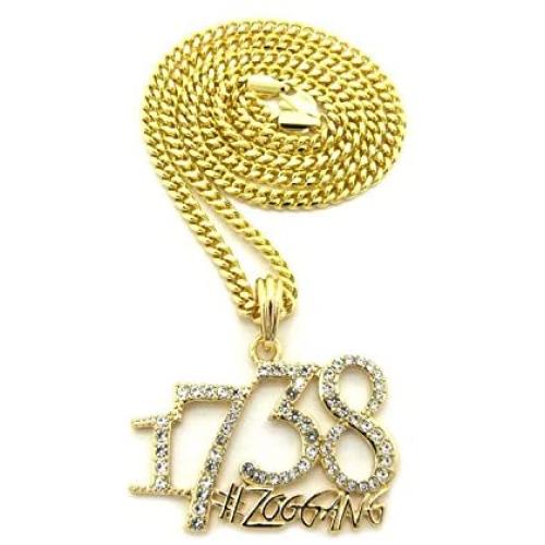 Shiny Jewelers USA Mens 1738 Zoo Gang REMY Boyz Micro PENDENDT Cuban Box Chain Necklace Hip HOP Jewelry