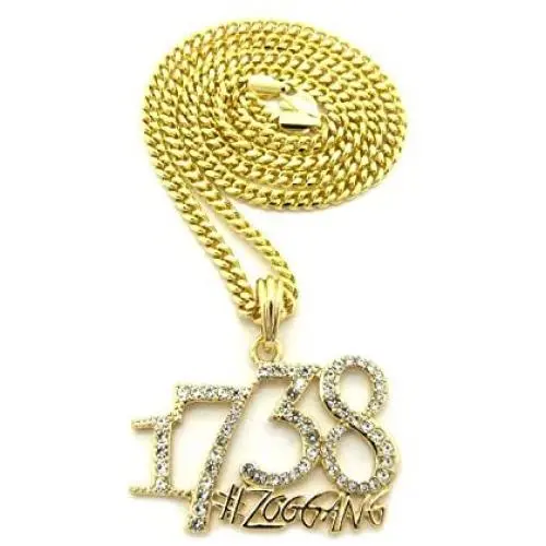 Shiny Jewelers USA Mens 1738 Zoo Gang REMY Boyz Micro PENDENDT Cuban Box Chain Necklace Hip HOP Jewelry Shiny Jewelers USA Mens 1738 Zoo Gang REMY Boyz Micro PENDENDT Cuban Box Chain Necklace Hip HOP Jewelry