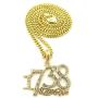Shiny Jewelers USA Mens 1738 Zoo Gang REMY Boyz Micro PENDENDT Cuban Box Chain Necklace Hip HOP Jewelry