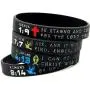Ezekiel Gift Co. Symbols of Faith Bible Bracelets with Christian Symbols - Set of 4 Scripture Silicone Wristbands for Men Women Ezekiel Gift Co. Symbols of Faith Bible Bracelets with Christian Symbols - Set of 4 Scripture Silicone Wristbands for Men Women