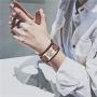 TEAMER Vintage Amulet Eye of Horus Leather Bracelet Cuff Bangle Egyptian Talisman Pagan Jewelry