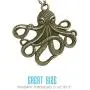 Steampunk Octopus Necklace | Victorian Style, Antique Finish Handmade Pirate Accessory Steampunk Octopus Necklace | Victorian Style, Antique Finish Handmade Pirate Accessory