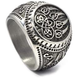 Gungneer Celtic Bear Paw Viking Berserker Spirit Mens Stainless Steel Ring Men Women Norse Protection Jewelry…