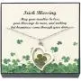 Beads & Pearls Jewelry Stainless Steel Shamrock Four Leaf Clover Charm Pendant Necklace for Women | St Patricks Day Gifts, 18'' + 2'' Extender Beads & Pearls Jewelry Stainless Steel Shamrock Four Leaf Clover Charm Pendant Necklace for Women | St Patricks Day Gifts, 18'' + 2'' Extender