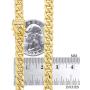 Nuragold 14k Yellow Gold 6.5mm Miami Cuban Link Chain Pendant Necklace, Mens Jewelry Box Clasp 20'' 22'' 24'' 26'' 28'' 30''