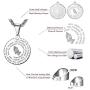 Bible Verse Prayer Necklace Free Chain Christian Jewelry Stainless Steel Praying Hands Coin Medal Pendant