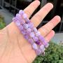 Adabele 1pc Natural 7 inch 7.5 inch Gemstone Bracelet Stretchy Chakra Gems Stones 7-10mm Free Form Beads Healing Crystals Engergy Quartz Jewelry Women Girls Birthday Gift