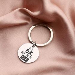 SEIRAA Mental Health Awareness Gift Its Ok Not to Be Ok Keychain Awareness Jewelry Suicide Prevention Gift
