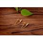 Reffeer Bar Studs Earrings for Women Teen Girls Minimalist Bar Earring with Chain Dangle Earrings 925 Sterling Silver Stud Earrings