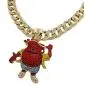 Hip Hop Iced KOOL AID MAN Pendant w/ 18'' Full Iced Cuban Choker Chain Necklace Set Hip Hop Iced KOOL AID MAN Pendant w/ 18'' Full Iced Cuban Choker Chain Necklace Set
