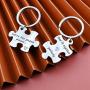 Eigso Puzzle Piece Keychain for Couples Were Like Puzzle Pieces That Fit Together Matching Keychain Distance Keychain