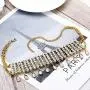 Victray Crystal Necklace Tassel Choker Neck Chain Rhinestone Necklaces Fashion Jewelry Accessory for Women and Girls