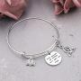 SEIRAA The Power of Three Jewelry Triquetra Bracelet Book Charm Wire Bangle Witches Jewelry Inspirational Gift