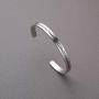LIUANAN Inspirational Bracelets for Women Men Engraved Personalized Cuff Bangle Stainless Steel Jewelry Gifts with Message