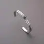 LIUANAN Inspirational Bracelets for Women Men Engraved Personalized Cuff Bangle Stainless Steel Jewelry Gifts with Message
