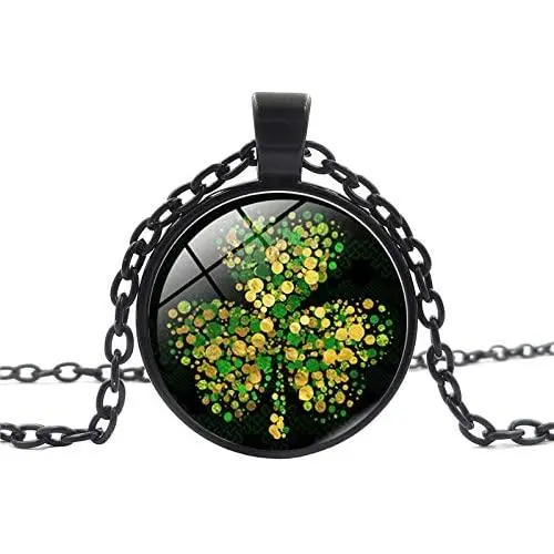 SZMXSS St. Patricks Day Necklace Shamrock Three Leaf Clover Good Luck Charm Shamrock Necklace Jewelry Irish Celtic Accessories SZMXSS St. Patricks Day Necklace Shamrock Three Leaf Clover Good Luck Charm Shamrock Necklace Jewelry Irish Celtic Accessories